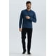 thumbnail image 1 of Polera Hombre Detalle Mangas Azul Marino, 1 of 4