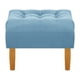 thumbnail image 1 of Pouf Wood 1c Felpa 04 Azul Petroleo, 1 of 4
