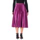 thumbnail image 3 of Falda de fiesta plisada midi con cintura elástica metálica para mujer de NOMADIC NOOK XL Malva, 3 of 6