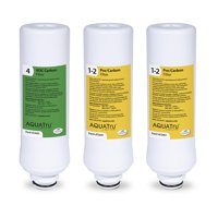 Aqua Tru - Paquete Combinado De Filtro Purificador De Agua Aquatru De 1 Año