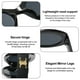 thumbnail image 3 of Gafas de sol con montura ovalada retro, gafas de sol de tendencia de moda que combinan con todo, hechas de PC, 3 of 5