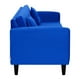 thumbnail image 3 of Sofa New Retro 3c + 2 Pouf Felpa 00 Azul Rey, 3 of 6