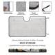 thumbnail image 2 of Tipos de Ingreso Básico Universal Parasol para Parabrisas Delantero Protector Plegable, Visera Solar para Auto Bloquea Rayos UV Mantiene tu Vehículo Fresco 130cm*70cm, 2 of 6