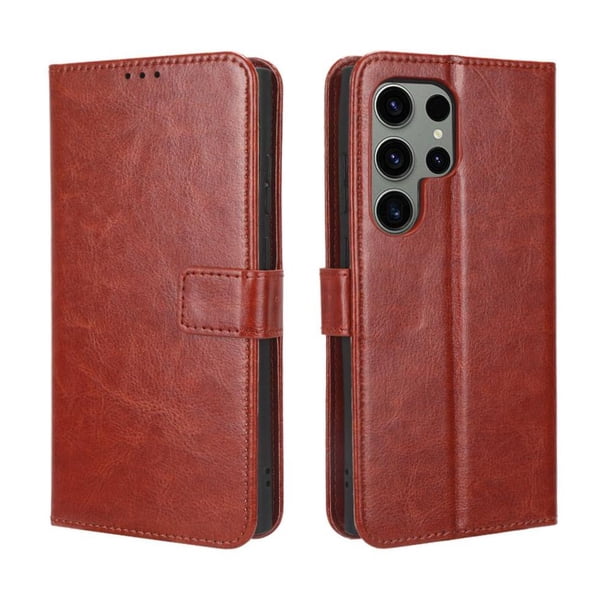 Funda tipo libro para Samsung Galaxy S22 Ultra 5G, cartera todo‑en‑uno, funda multifuncional con tarjetero y correa de muñeca desmontable