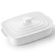 thumbnail image 1 of Fuente para Cazuela Lareina 4 qt Blanca con Tapa, 1 of 8