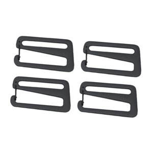 Bothyi - Hebilla De Cinturón Con Cierre Abierto, Ajustable, Para Ropa, Senderismo, Color Negro, 4 Unidades