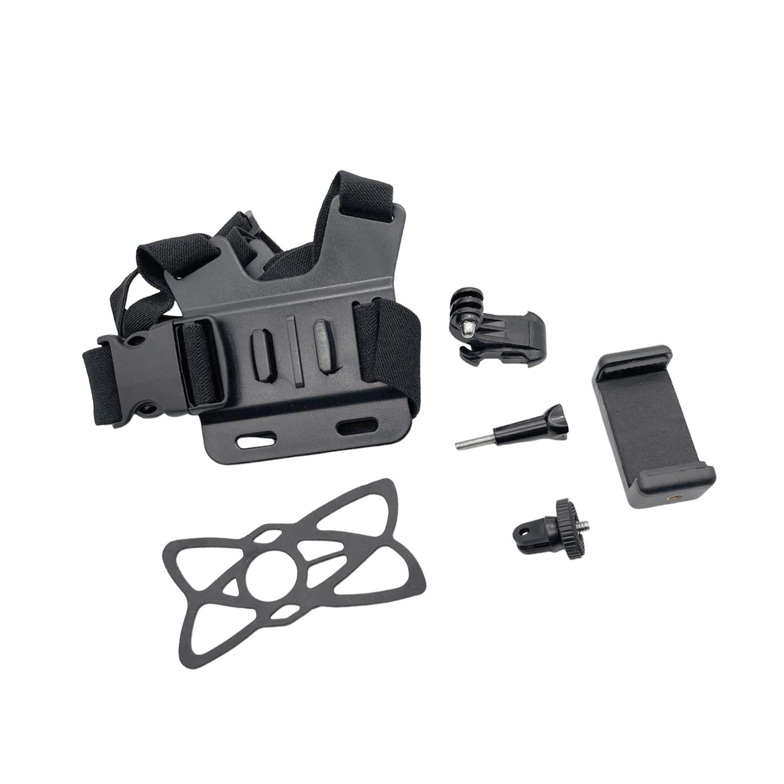 Magideal - Correa De Arnés De Montaje En El Pecho Para Teléfono Móvil, Soporte Portátil Ajustable Con Clip Para Teléfono Para Esquiar, Actividades Al Aire Libre, Girando Un