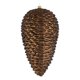 thumbnail image 1 of Adornos navideños Vickerman Pinecone Chocolate, juego de 4, 1 of 2