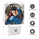thumbnail image 2 of Superman Luz nocturna LED con sensor de anochecer a amanecer para dormitorio, baño, pasillo, escaleras - Lámpara LED nocturna de enchufe, 0.5W - 1 pieza, 2 of 6