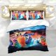 thumbnail image 5 of Turbo Conjunto de sábanas temático, trío de piezas, cómodo y amigable con la piel, diseño único, regalo de decoración para el hogar para familiares, amigos y fans,140cm *210cm, 5 of 6