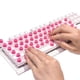 thumbnail image 1 of Adhesivo de teclado Majeree para uñas largas, reutilizable, rosa, 64 unidades, 1 of 6
