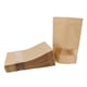 thumbnail image 4 of Bolsa De Papel Kraft 50x Bolsa De Pie Embalaje Con Cierre De Cremallera De Alimentos Con Ventana 18x26 + 4, 4 of 5