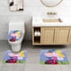 thumbnail image 2 of Ben y Holly Juego de 3 alfombras de baño de coral fleece: tapete de baño + alfombra de inodoro en forma de U + funda de tapa de inodoro en forma de O, 2 of 6