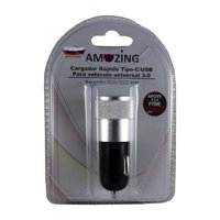 Amazing - Cargador Rápido Auto 1 Tipo Usb / 1 Tipo C