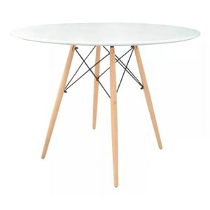 Eames - Mesa Redonda 80 Cm Blanca, Mueble, Diseño