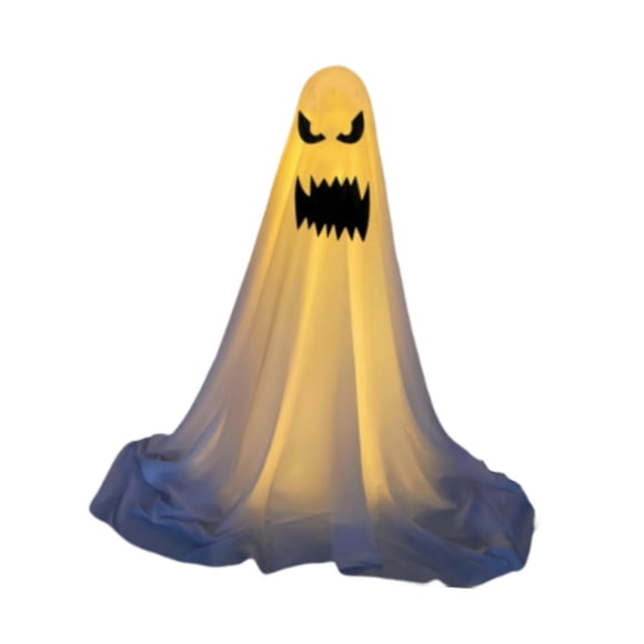 Decoración De Halloween Versátil Fantasma De Pie Aterrador Para El Porche De La Casa Estilo Interior Y Exterior E