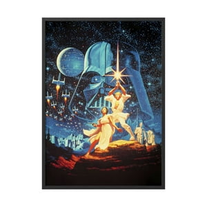 Creango - Cuadro Poster Enmarcado Star Wars Decorativo