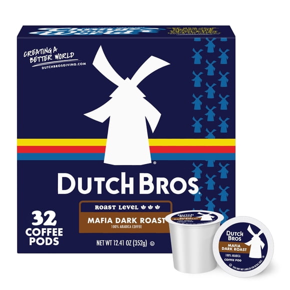 Cápsulas de café Dutch Bros Mafia Dark Roast 32 unidades