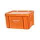 thumbnail image 3 of Contenedores De Almacenamiento Apilables Industriales Tote Bin Para Juguetes De Estante Casa Móvil Naranja, 3 of 3