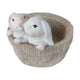thumbnail image 2 of Maceta Decorativa De Conejito Para Jardín, Maceta De Animales Para Regalos De Amantes De La Yarda, 2 of 5