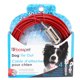 thumbnail image 3 of Cable de amarre PDQ con revestimiento de vinilo rojo para perros grandes de 18 m, 3 of 4