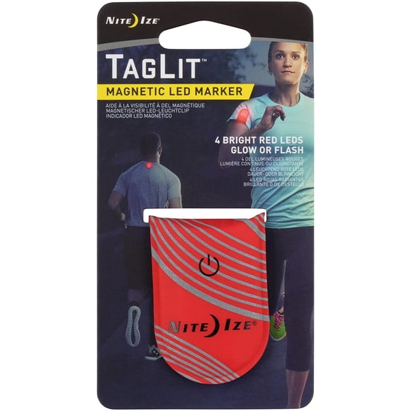 Luz de seguridad recargable TagLit para runners rojo Nite Ize