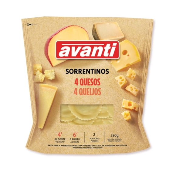 Pasta Fresca Sorrentino 4 Quesos, 250 gr