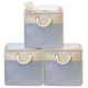 thumbnail image 1 of Cubo de Almacenamiento de Tela Simple Houseware Grande Paquete de 3 Azul, 1 of 5