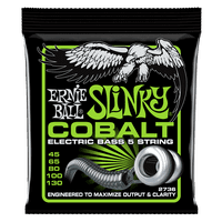 Set De 5 Cuerdas Para Bajo Ernie Ball Slinky Cobalt 45 - 130