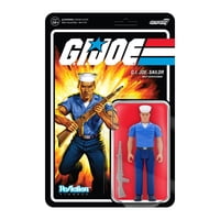 Figura De Acción Super7 G.I. Joe, Camisa Azul Bien Afeitada, 9,5 Cm