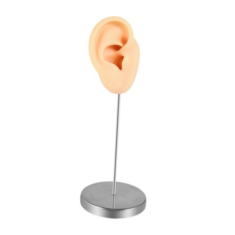 Ioensy - Accesorio De Exhibición De Joyas Para Aretes, Fotos, Modelo De Oreja De Silicona Para Práctica De Perforación, Piel Derecha