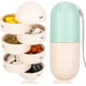 thumbnail image 1 of Organizador de pastillas portátil para 7 días, ideal para guardar vitaminas, resistente al agua y a la humedad., 1 of 7