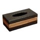thumbnail image 3 of Caja De Pañuelos De Cuero PU Organizador De Caja De Pañuelos Para Restaurante De Hotel Negro Grande, 3 of 3