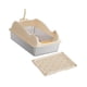 thumbnail image 3 of Caja De Arena Para Mascotas Con Parte Superior Abierta, Suministros Para Mascotas, Bandeja De Arena Para Mascotas Con Parte Superior Abierta Para Gatos De Interior De Color Caqui Con Estera, 3 of 5