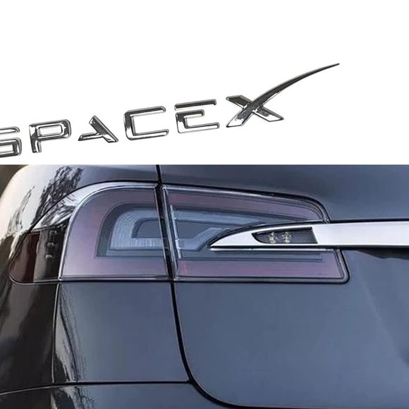 Emblema SpaceX Plateado con Diseño a Cuadros de 18 cm – yhcdsea