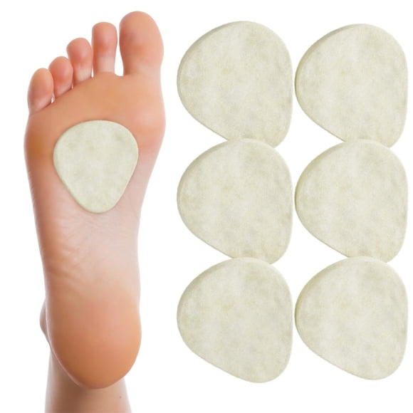Almohadillas de fieltro metatarsiano Mars Wellness de 4,8 mm de grosor, 6 pares