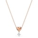 thumbnail image 1 of Collar Swarovski Corazón Oro Rosa, 1 of 3