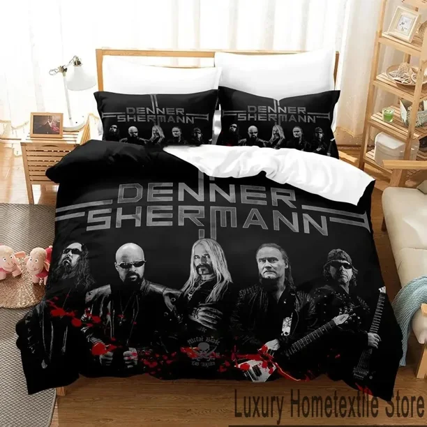 Denner Band Shermann Bedding Set Boys Girls Size Duvet Cover Pillowcase Bed boys Adult Bed Sheets