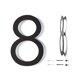 thumbnail image 1 of Números para casa REINCARVATION de metal negro de 30 cm, resistentes al óxido, 1 of 9