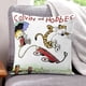 thumbnail image 1 of Calvin y Hobbes Fundas de almohada de terciopelo con tema, regalos de funda de almohada, decoración para el hogar, cojín de lanzar, regalo de cumpleaños para fans y parejas.50*50cm., 1 of 6