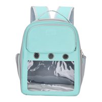 Magideal - Mochila Transportadora Para Mascotas, Transportadora De Viaje Portátil Para Gatos, Perros Y Animales Pequeños, Mochila Para Perros, Mochila De Senderi Verde