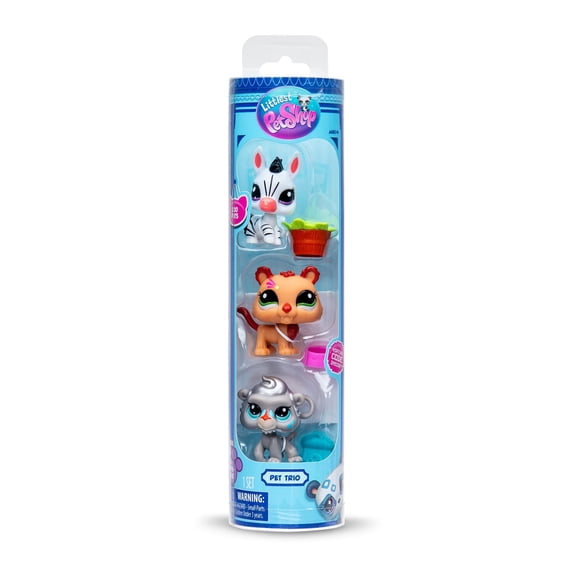Littlest Pet Shop Tubo de Trío de Mascotas Serie 2 con 3 mascotas