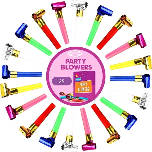Party Blowers Qatao, 25 unidades, coloridas máquinas de ruido para niños