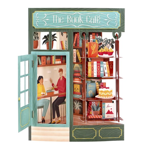 Tarjeta de felicitación SANTORO 3D Pop‑Up Café de libros