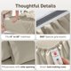 thumbnail image 5 of Juego de sábanas King 800 hilos color beige – California Design Den, 5 of 8