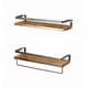 thumbnail image 2 of Repisas Flotantes de Madera Modernas Multipropósito Kit 2 Café, 2 of 3