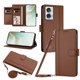 thumbnail image 1 of Funda Tipo Libro para Motorola Moto G85 5G, Tapa con Imán, Marrón, 1 of 6