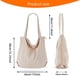 thumbnail image 2 of Bolso de mano de pana para mujer, informal, con cremallera, de gran capacidad y bolsillos., 2 of 6