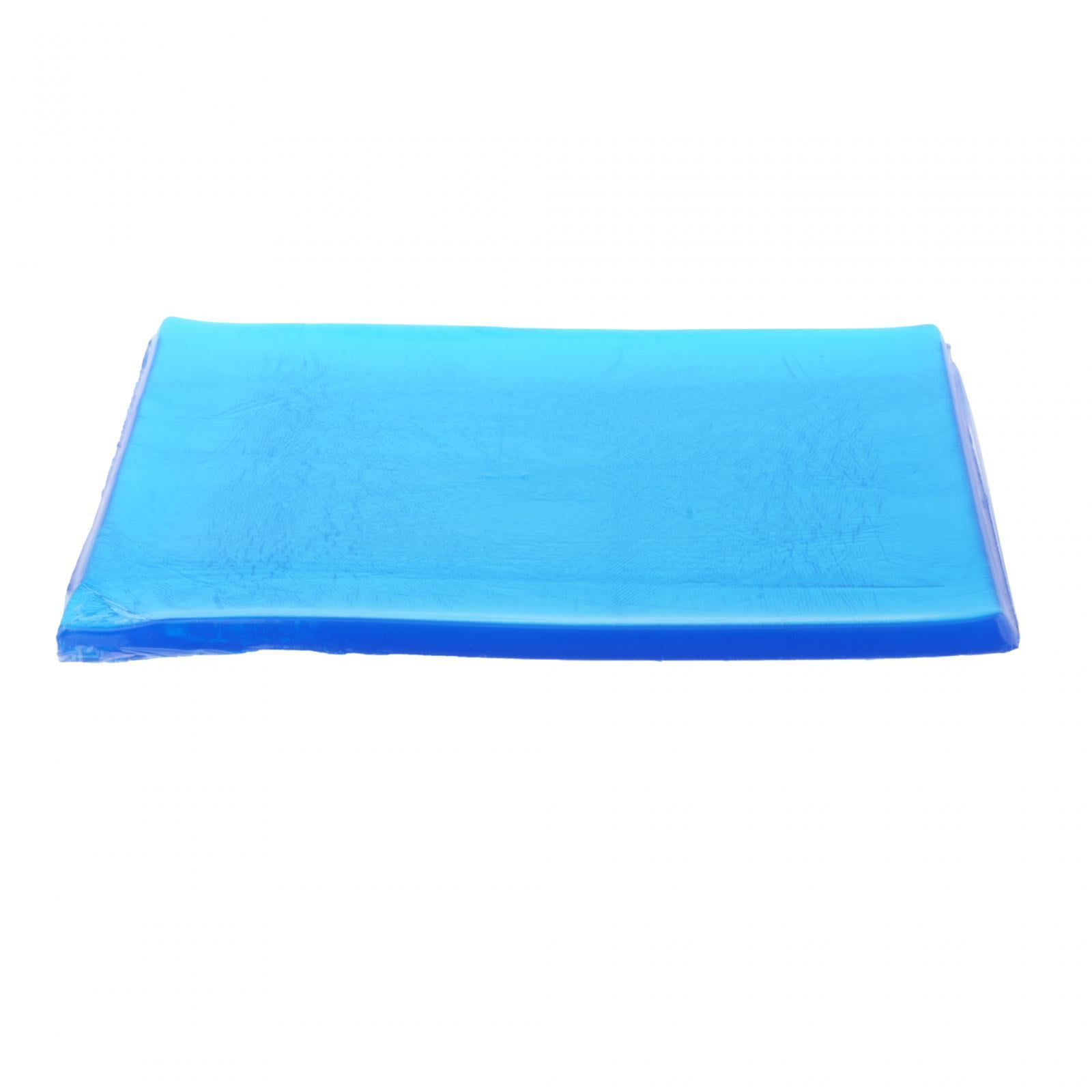 Magideal - Almohadilla De Gel Para Asiento De Motocicleta, Almohadilla De Gel Para Moto, Alfombrilla De Gel Para Asiento Largo, Cojín De Gel Para Silla Para Moto Azul 22cmx25cmx1cm