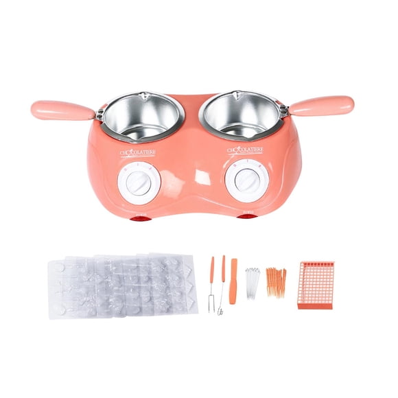 Olla Eléctrica Para Fondue, Mini Máquina Para Hacer Dulces De Fondue, Para Chocolate Con Leche, Queso, Mantequilla, Rosa